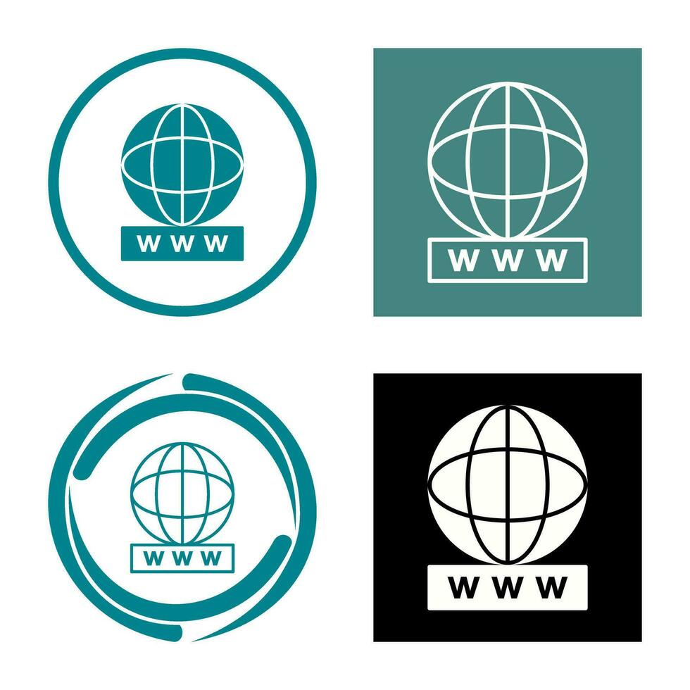 Unique World Wide Web Vector Icon