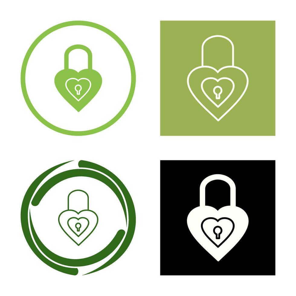 Unique Lock Vector Icon