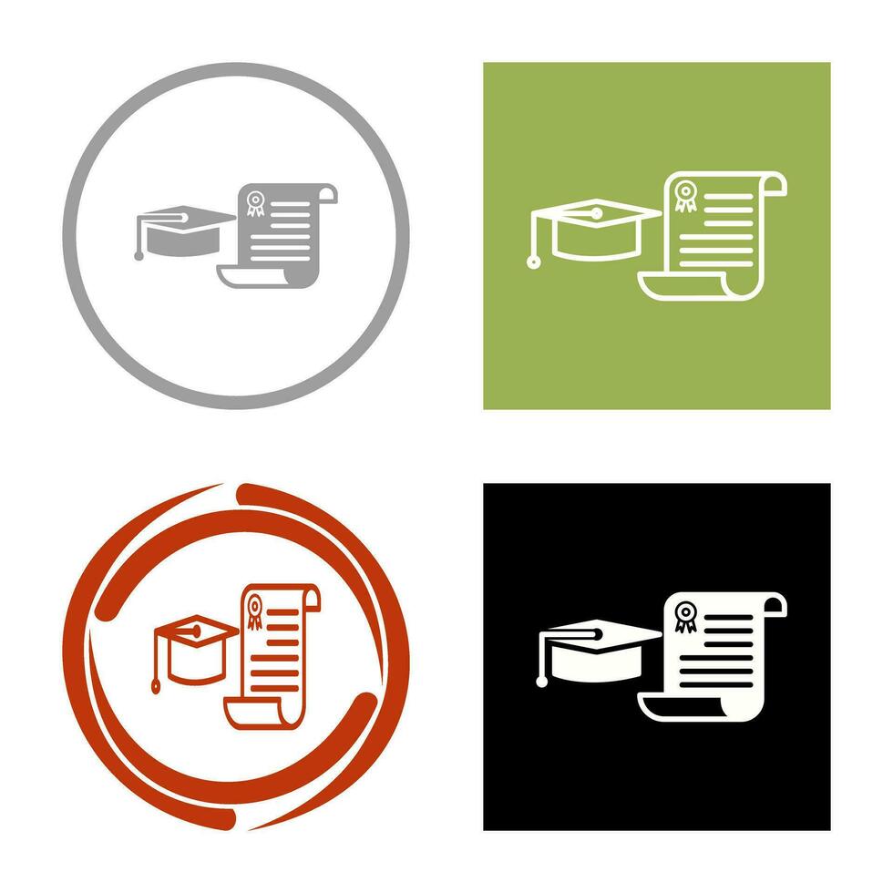 Unique Graduation Vector Icon