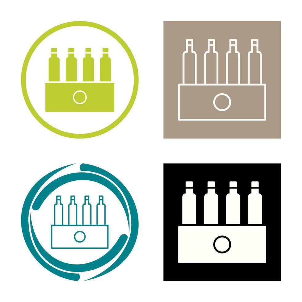 Unique Pack of Beers Vector Icon