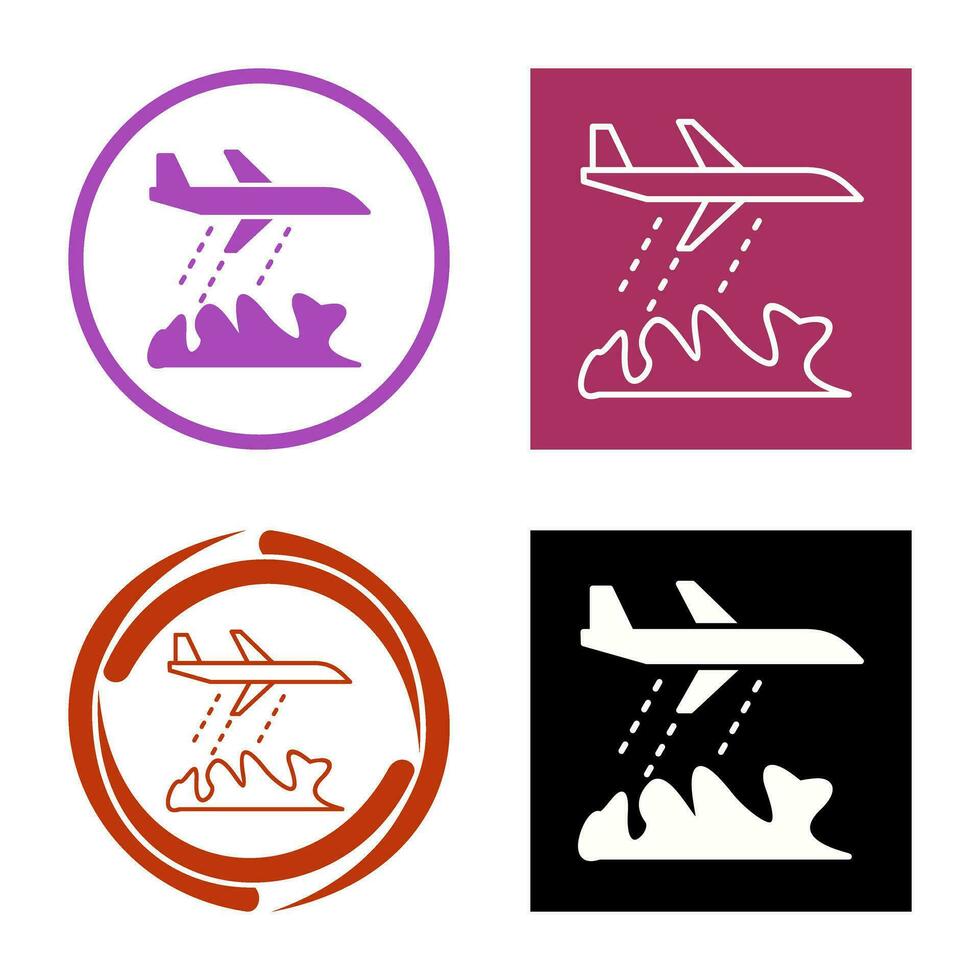 Unique Firefighter Plane Vector Icon