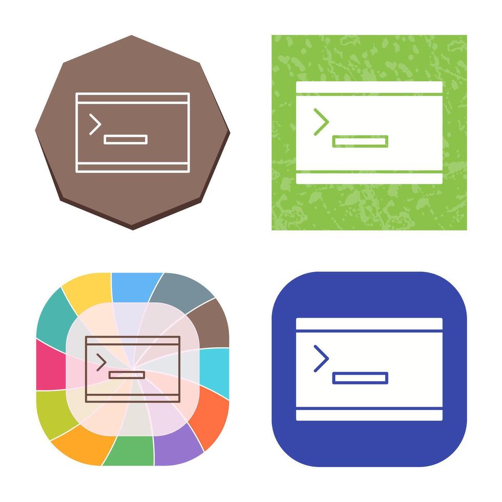 Unique Console Vector Icon