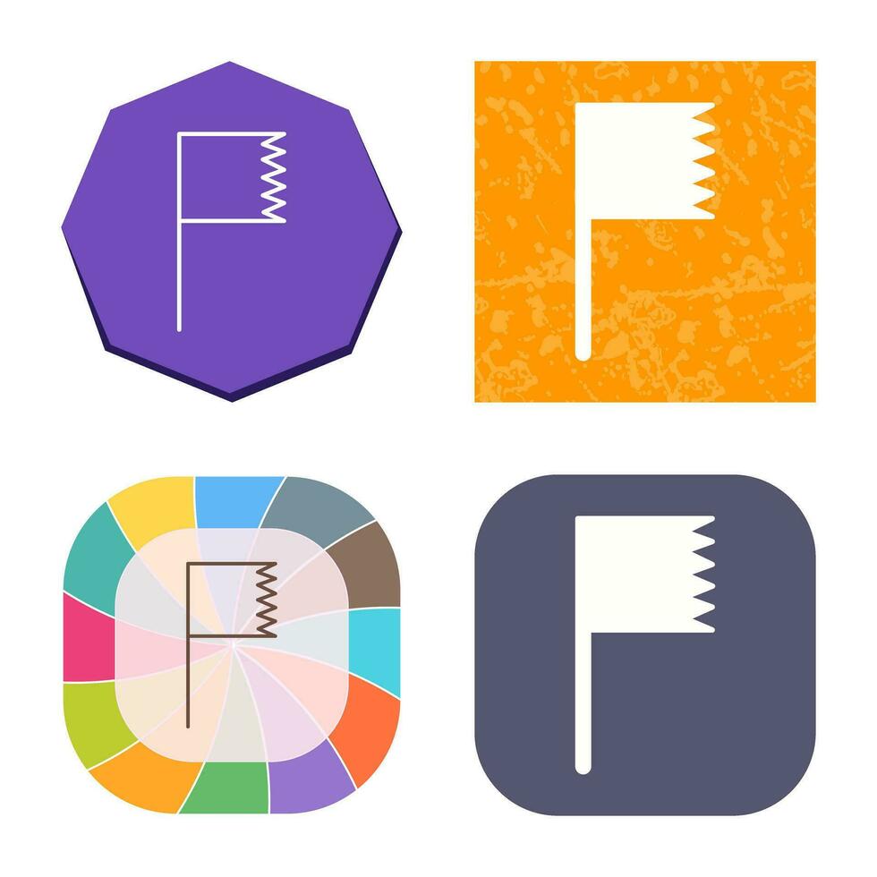 Unique Flag Vector Icon