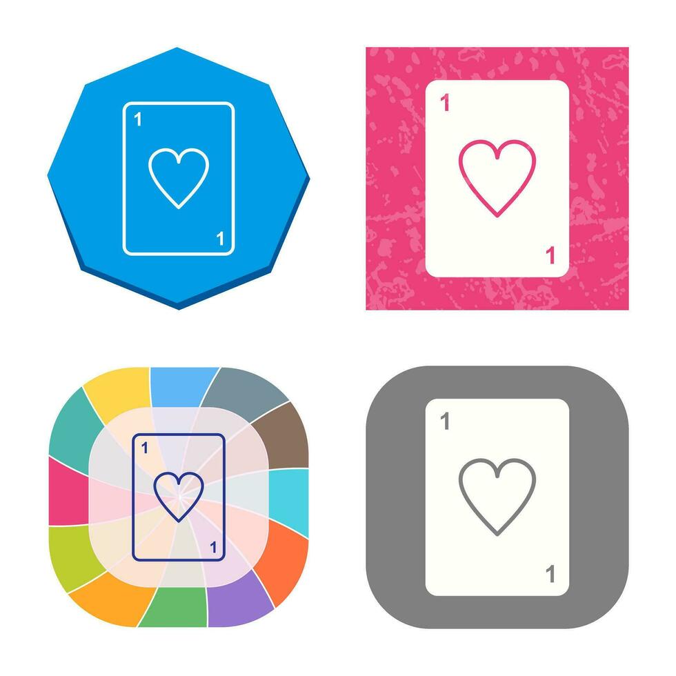 Unique Card Vector Icon