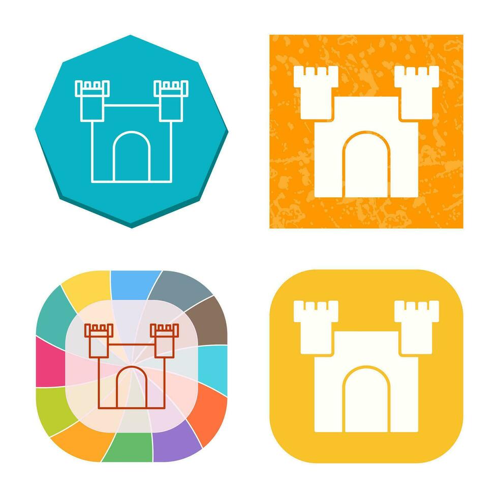 Unique Castle Vector Icon