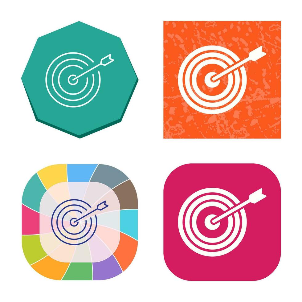 Unique Dartboard Vector Icon
