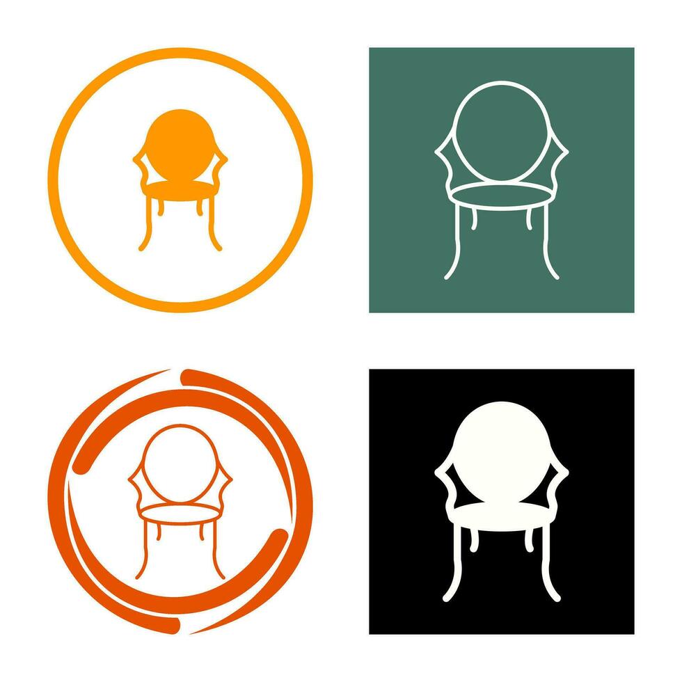 Ancient Chair Vector Icon