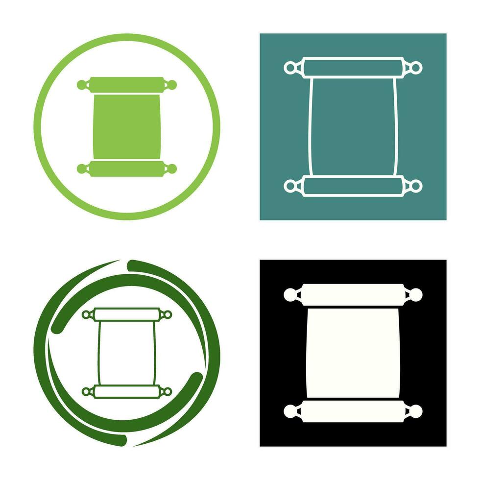 Scroll of Paper Vector Icon