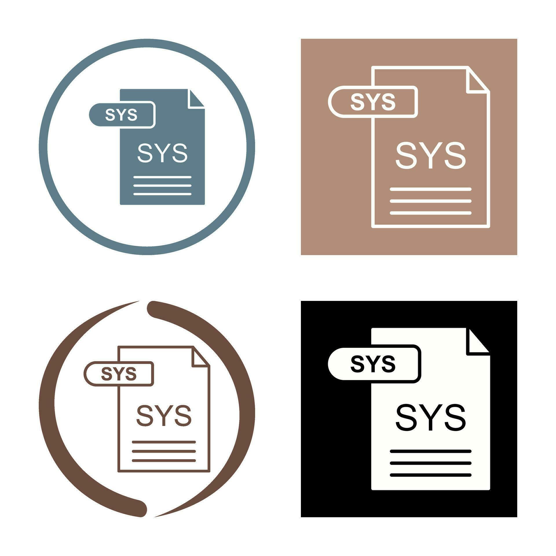 SYS Vector Icon 34690129 Vector Art at Vecteezy