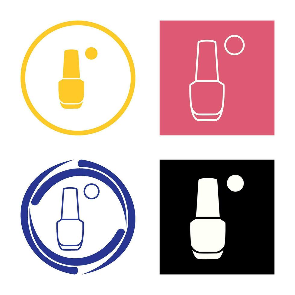 icono de vector de esmalte de uñas