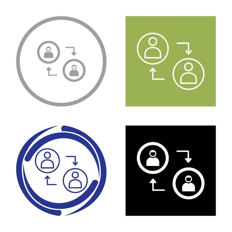 Connected Profiles Vector Icon