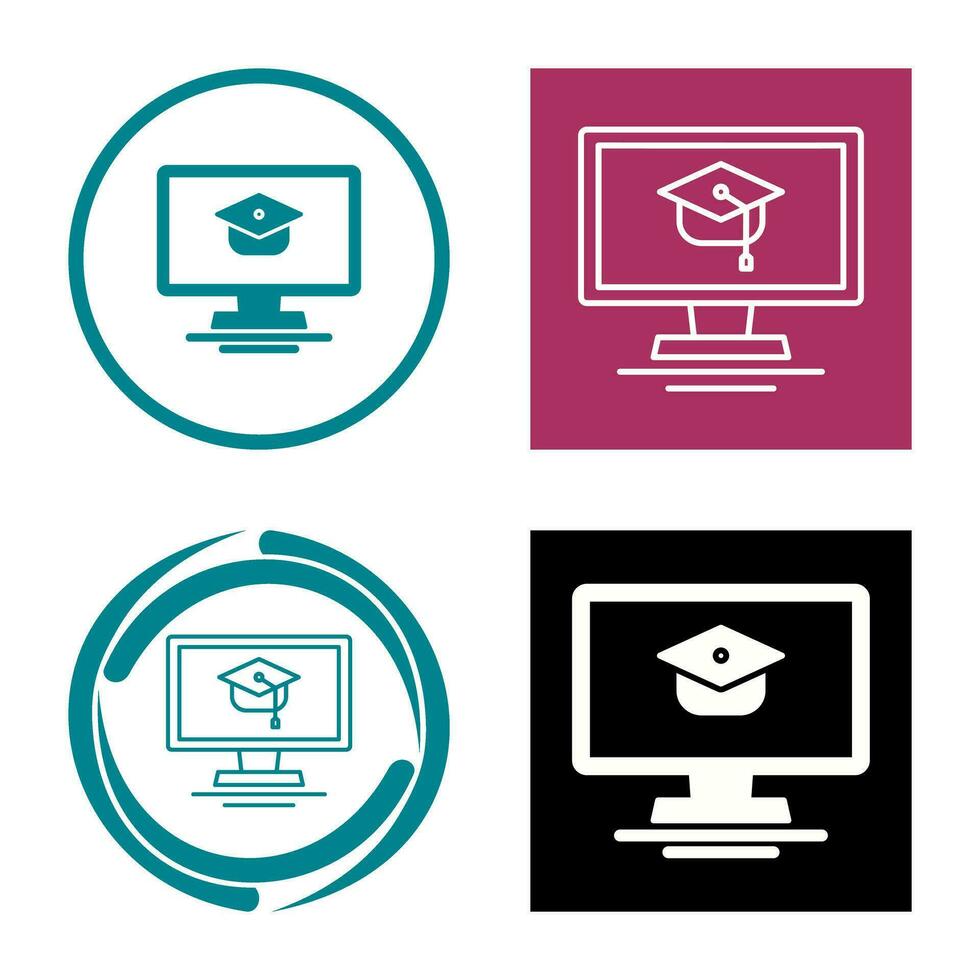 Online Course Vector Icon