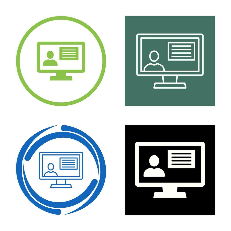 Distance Education Vector Icon