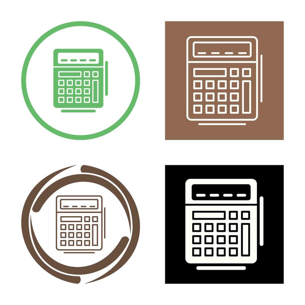 icono de vector de calculadora