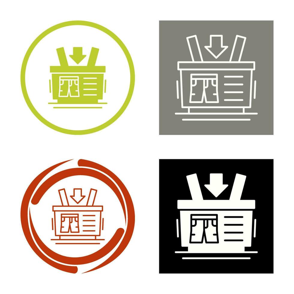 Shopping Basket Vector Icon