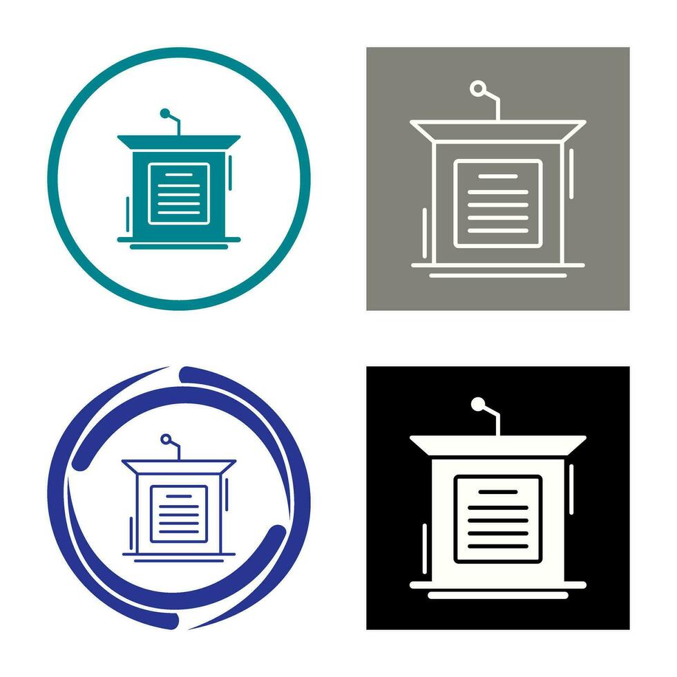 Podium Vector Icon