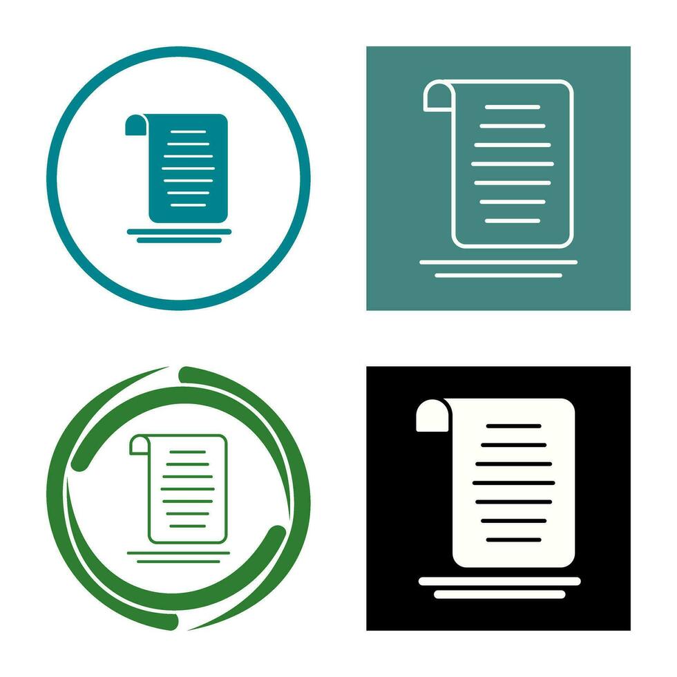 Document Vector Icon