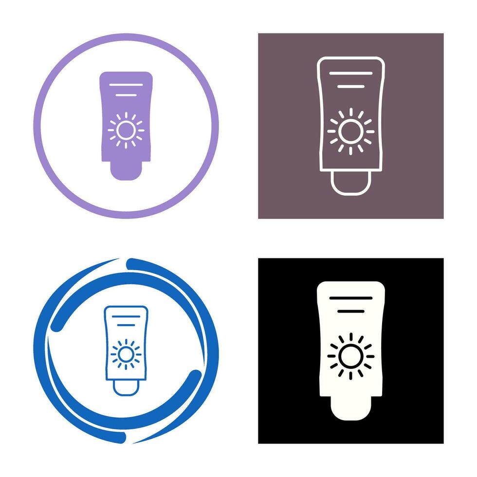 Sun Cream Vector Icon
