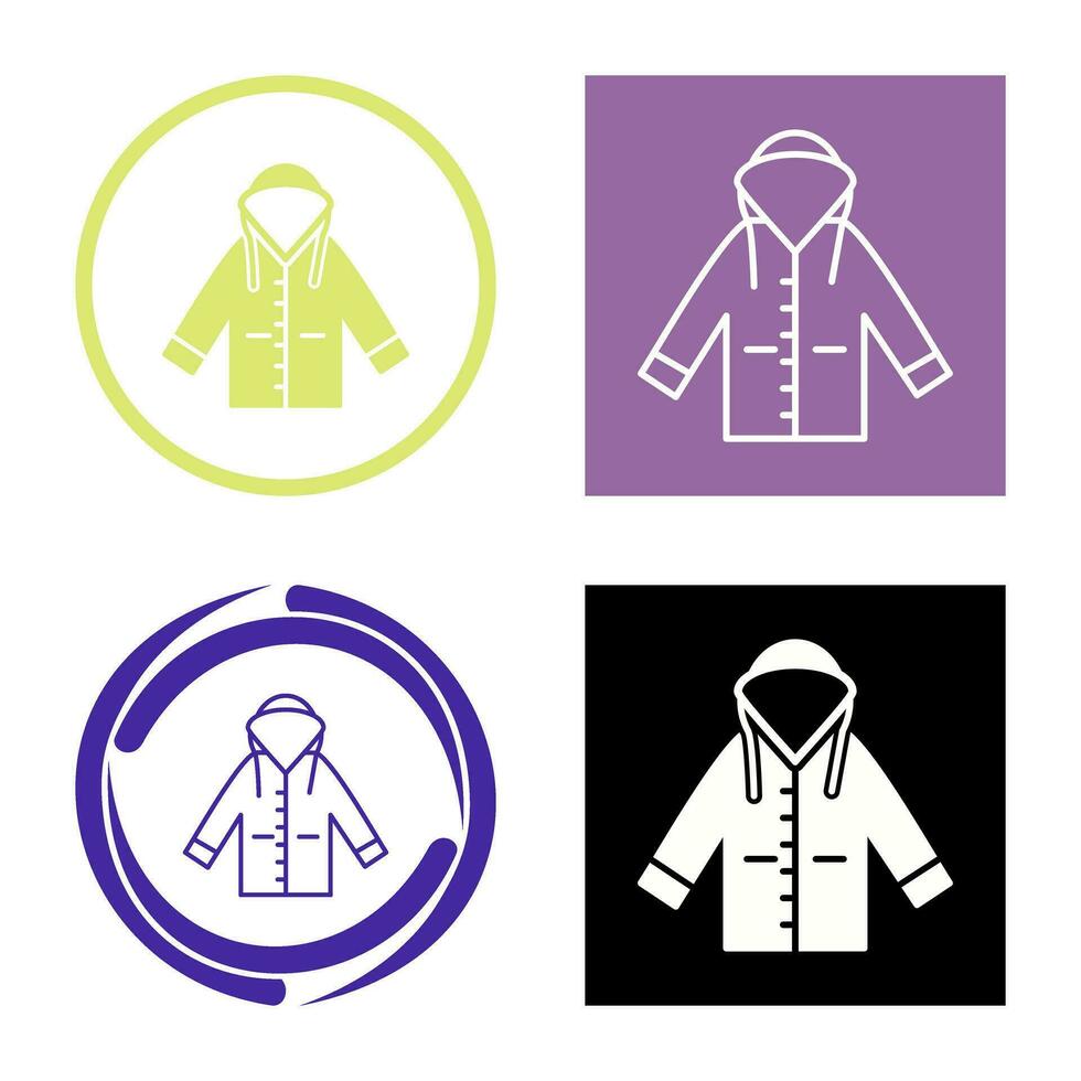 icono de vector de impermeable