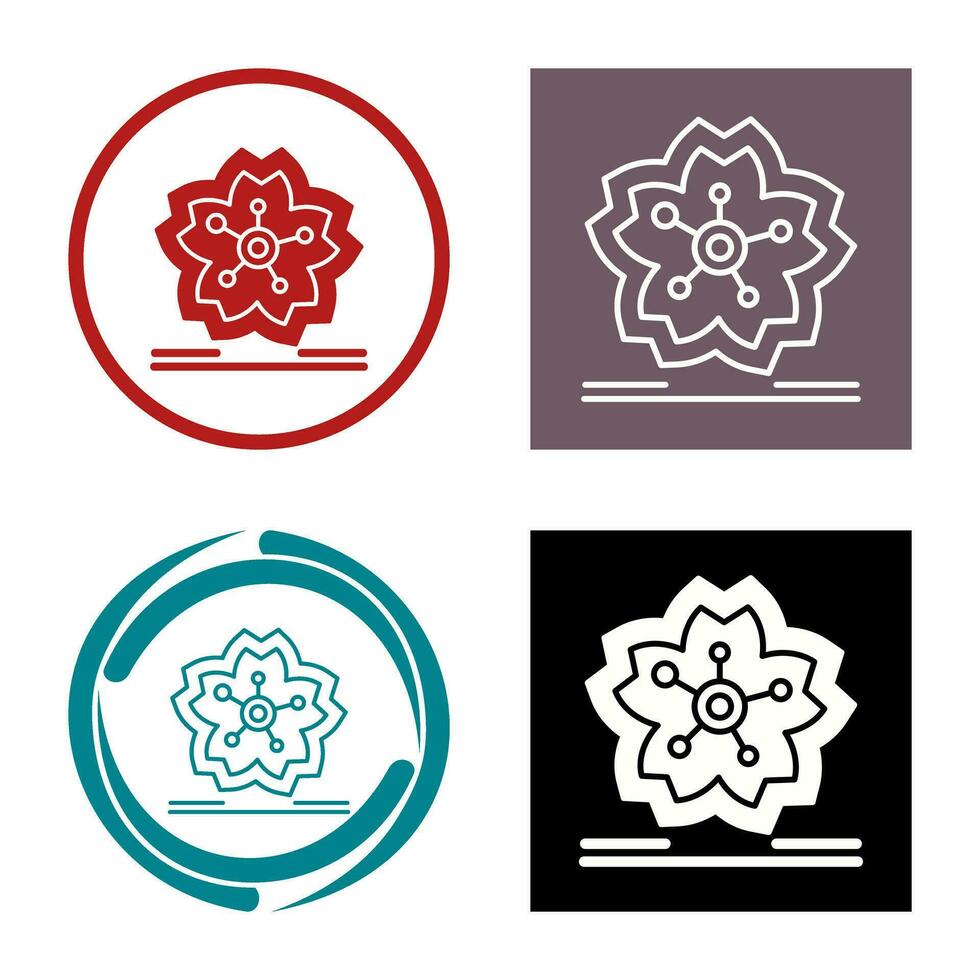 Cherry Blossom Vector Icon