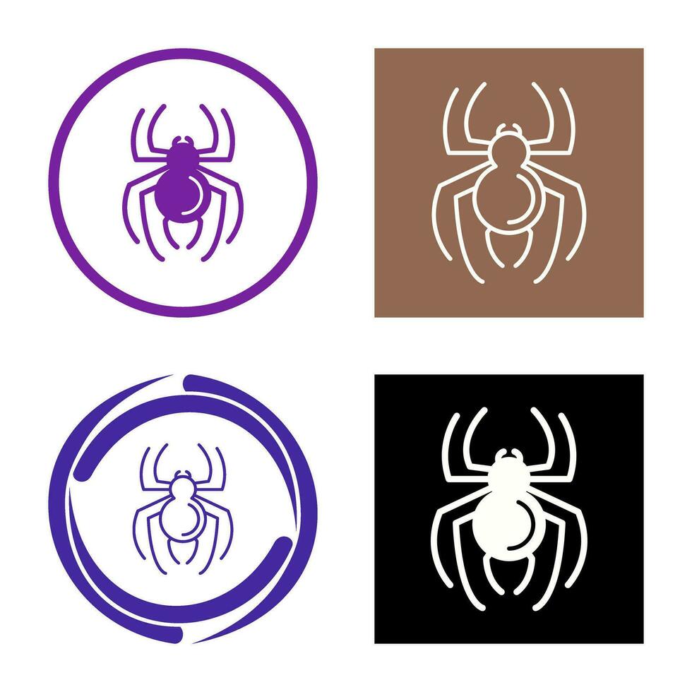 icono de vector de araña