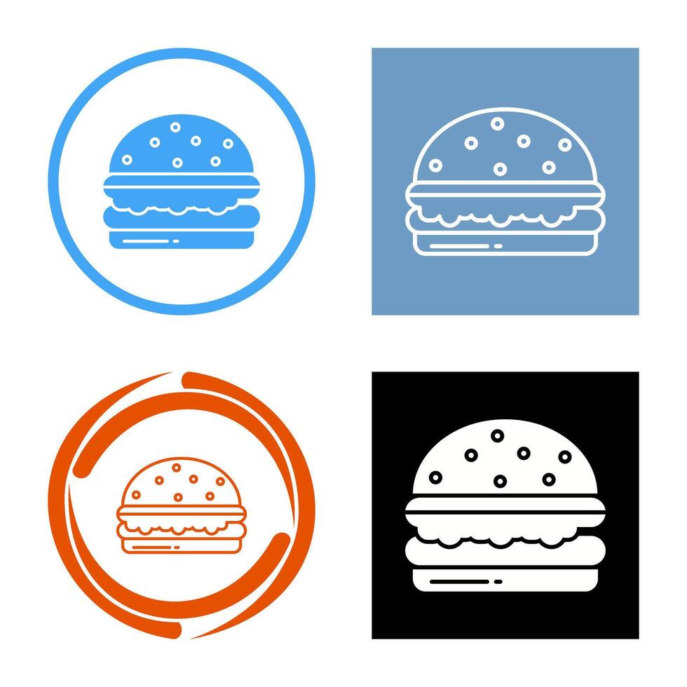 icono de vector de hamburguesa