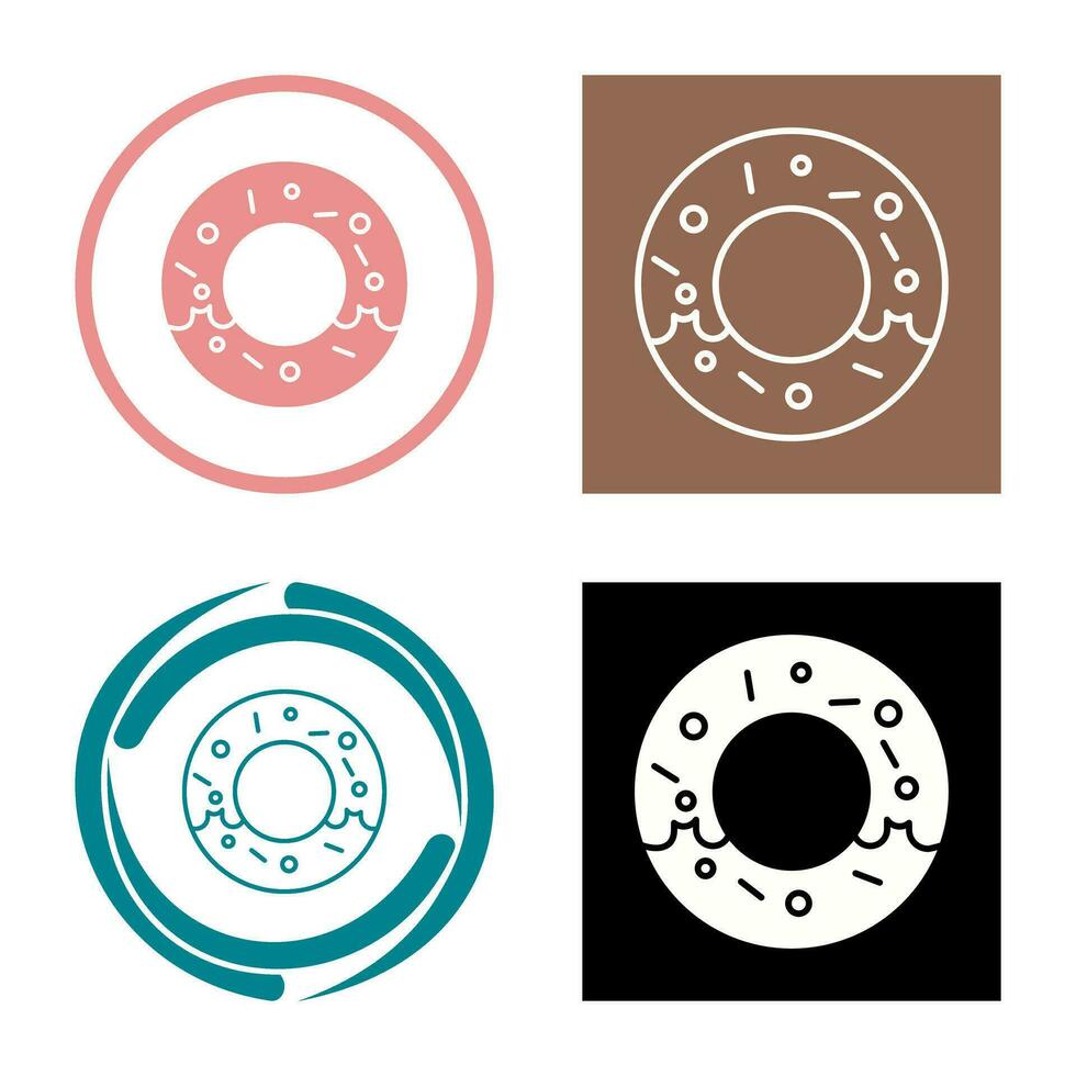 icono de vector de donut