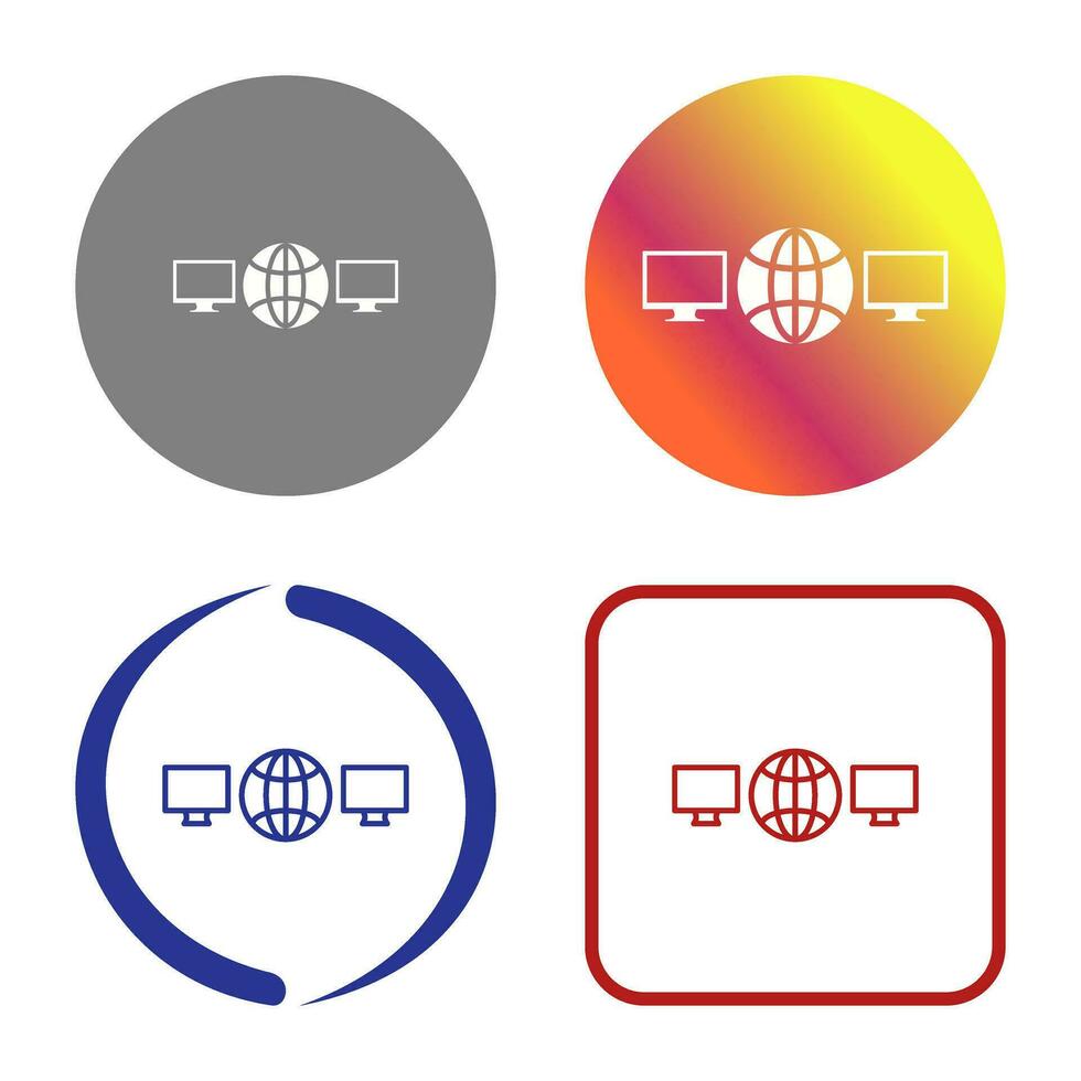 Unique Networks Vector Icon