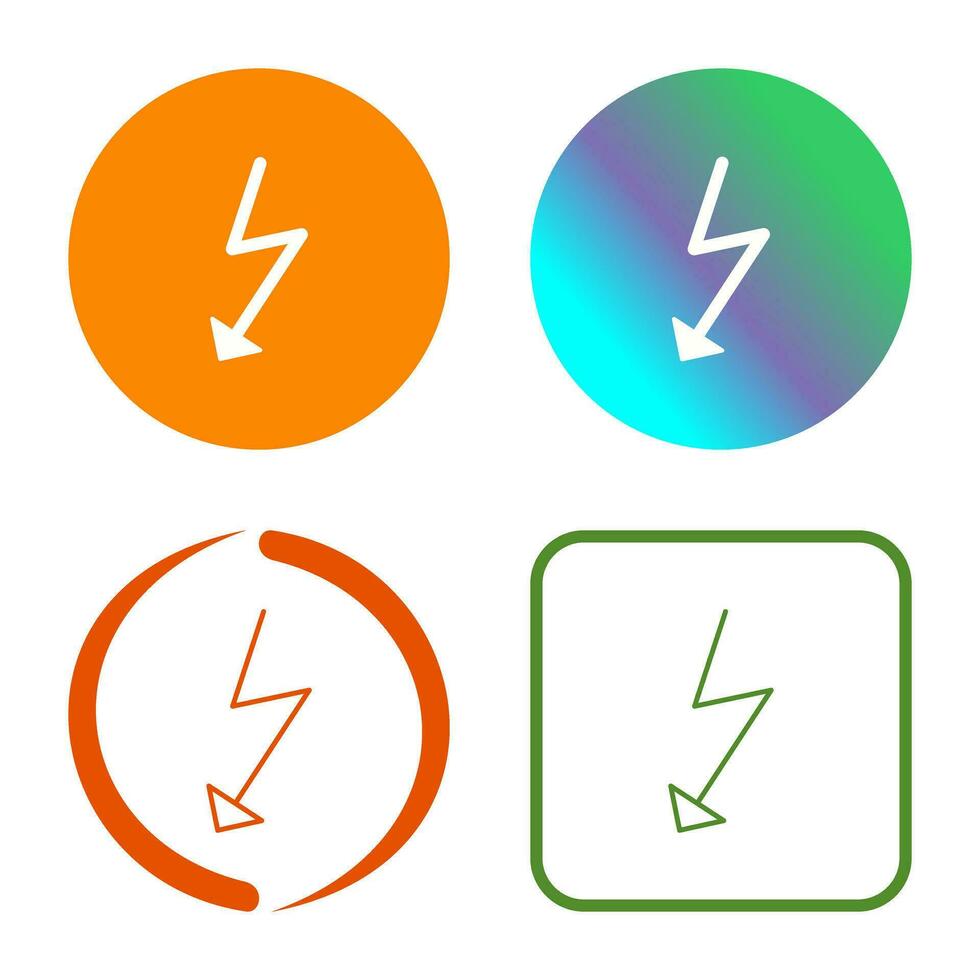 Unique Flash Vector Icon