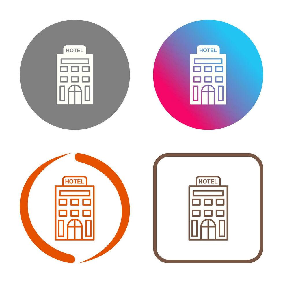 icono de vector de hotel