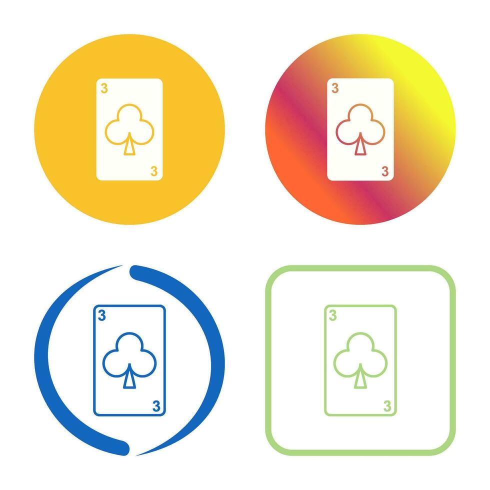 Clubs Card Vector Icon
