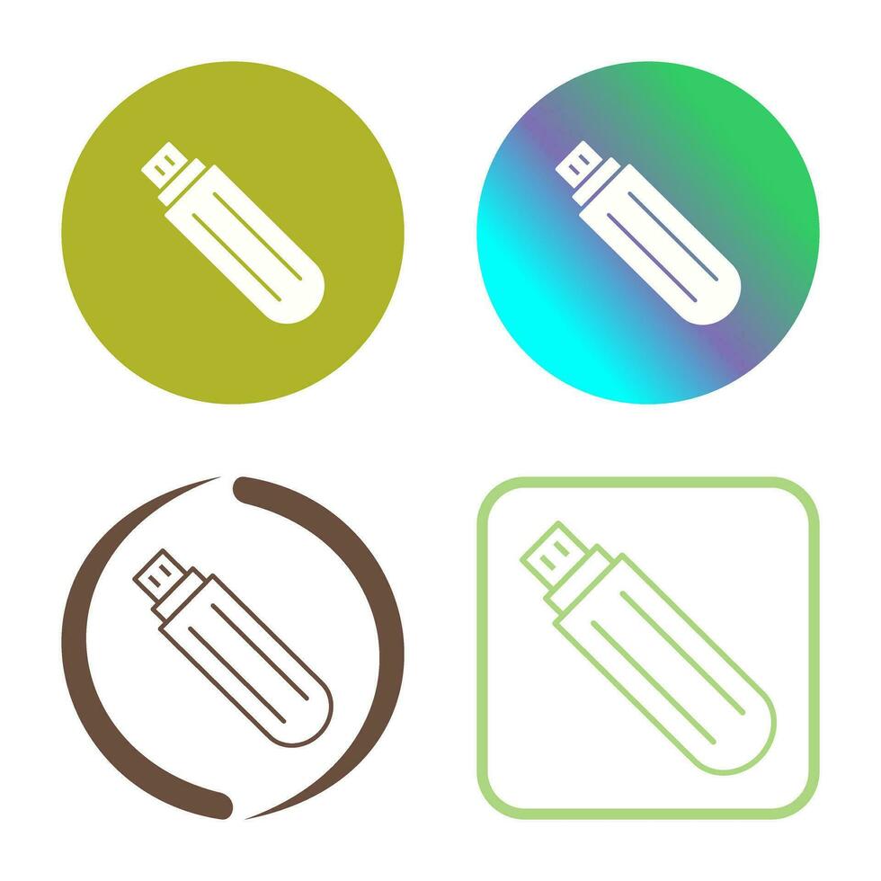 Unique USB Drive Vector Icon