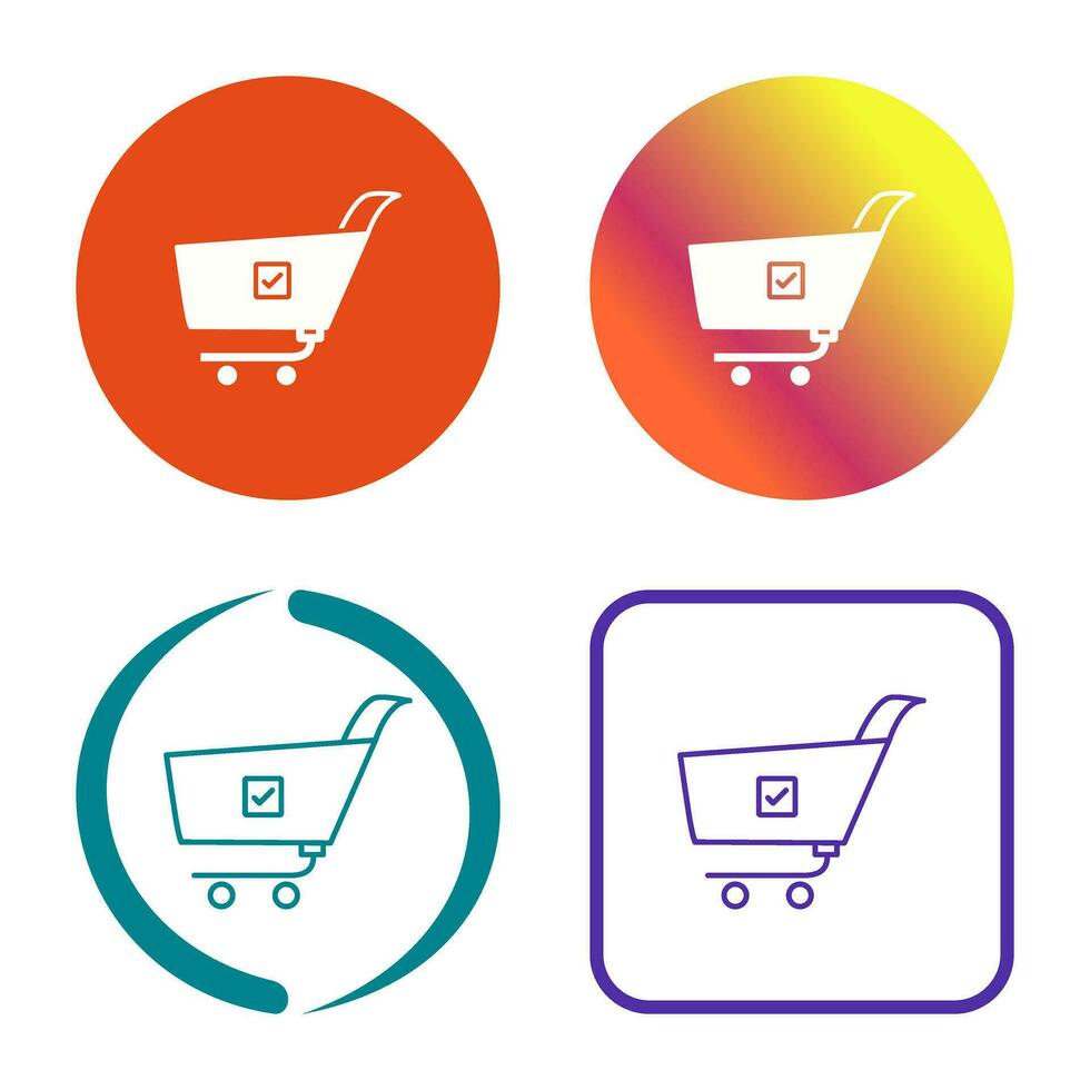 Unique Confirm Order Vector Icon