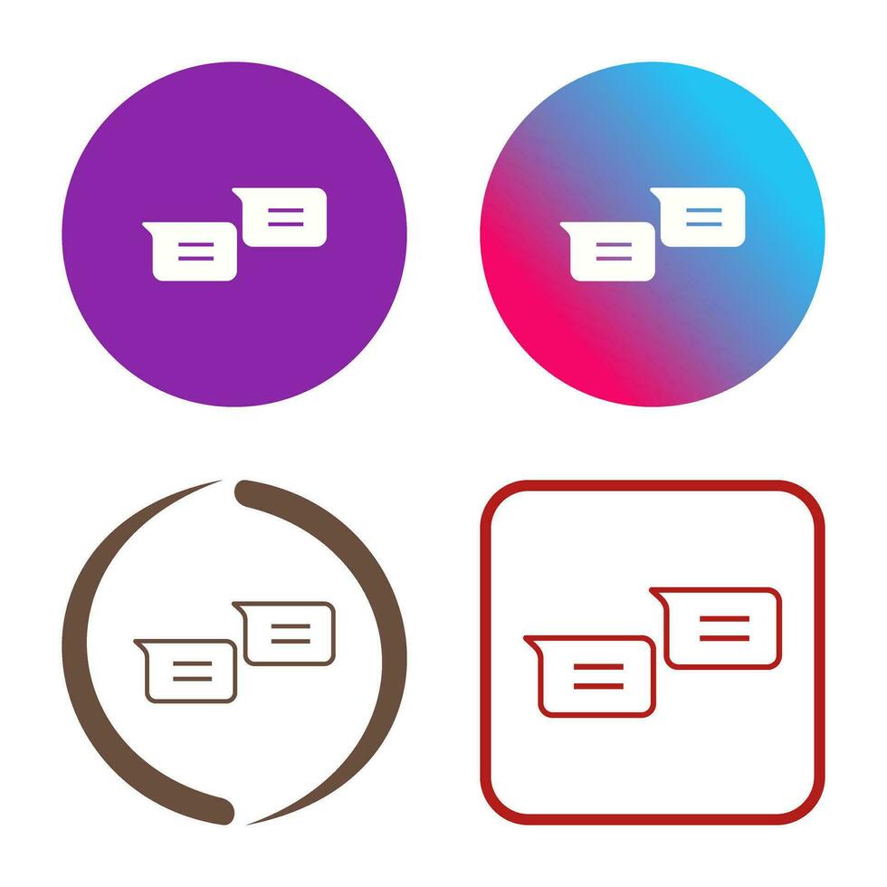 Unique Messages Vector Icon