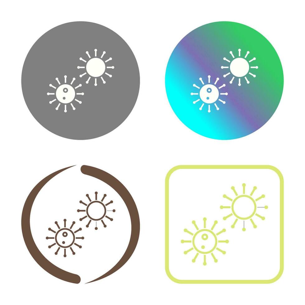 Unique Virus Vector Icon