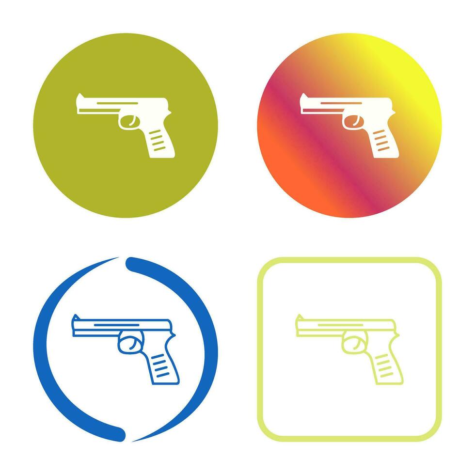 Unique Pistol Vector Icon