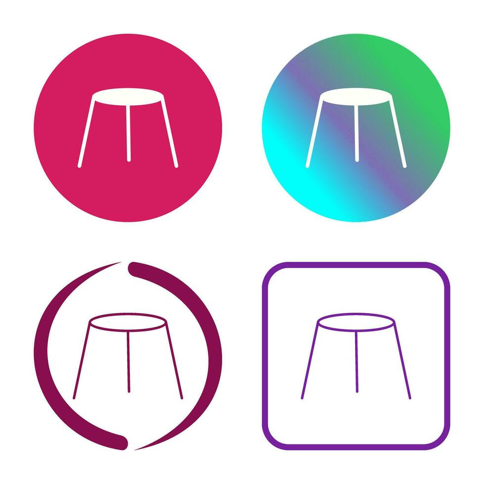 Unique Stool Vector Icon