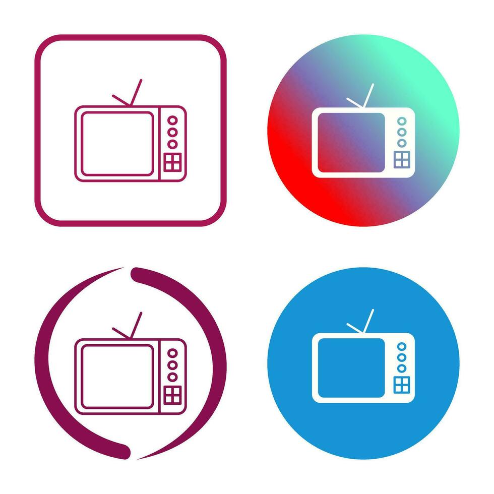 TV Set Vector Icon