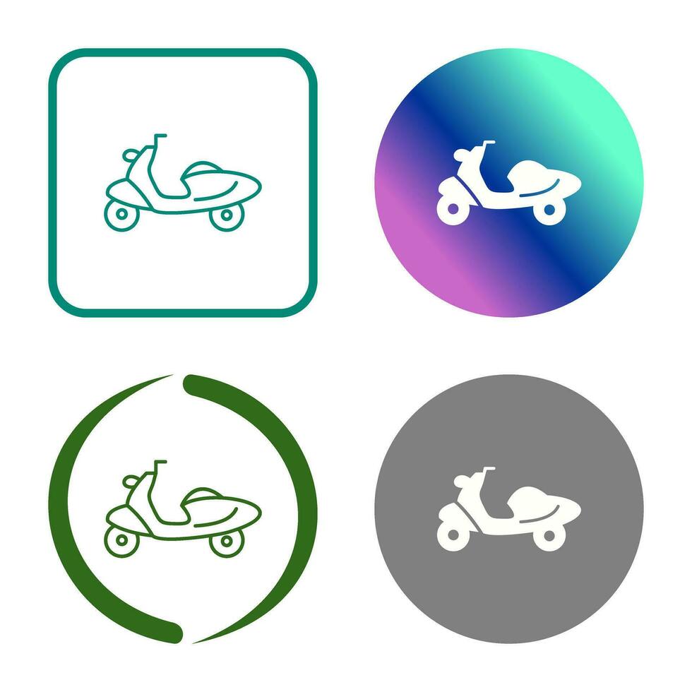 icono de vector de scooter