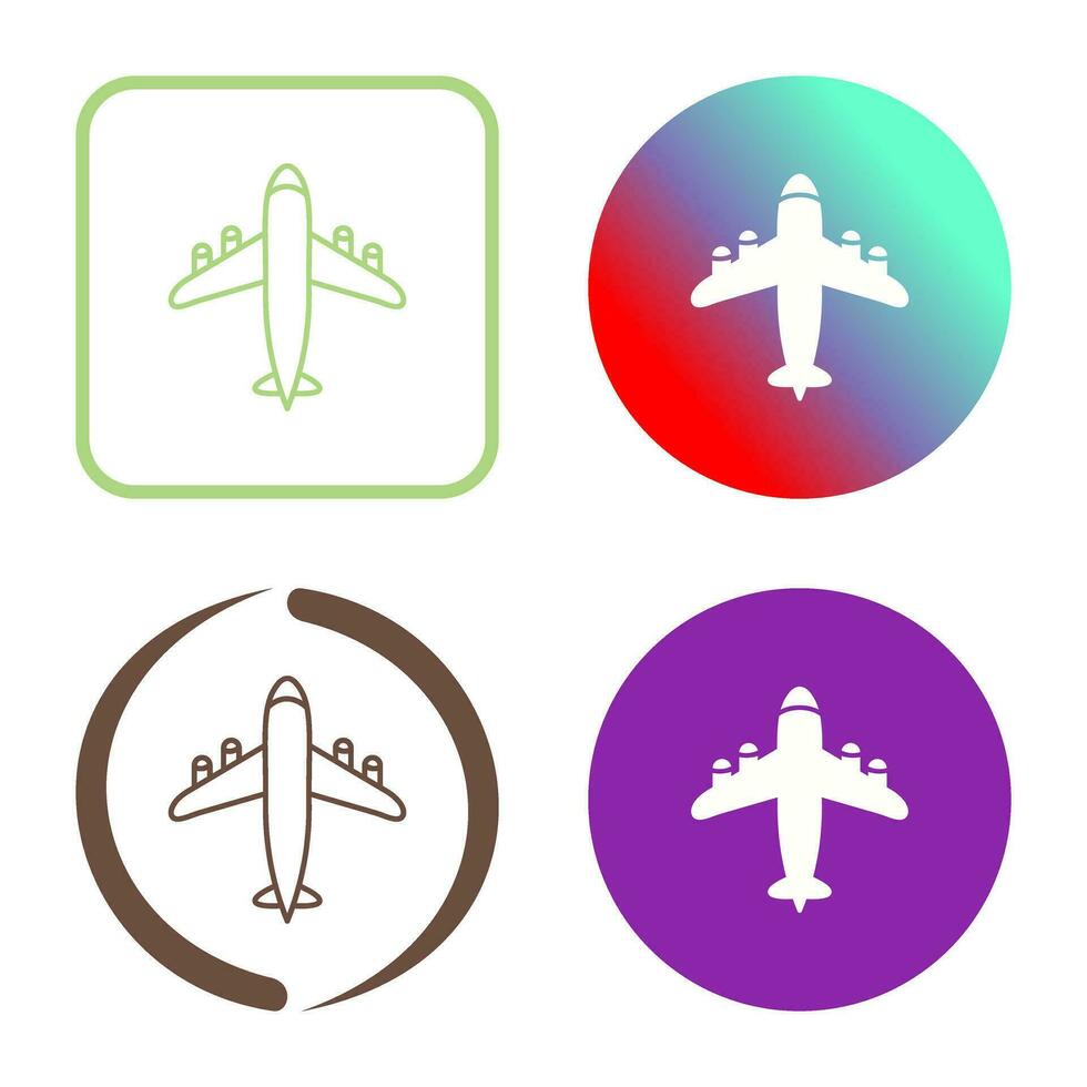 Flying Airplane Vector Icon