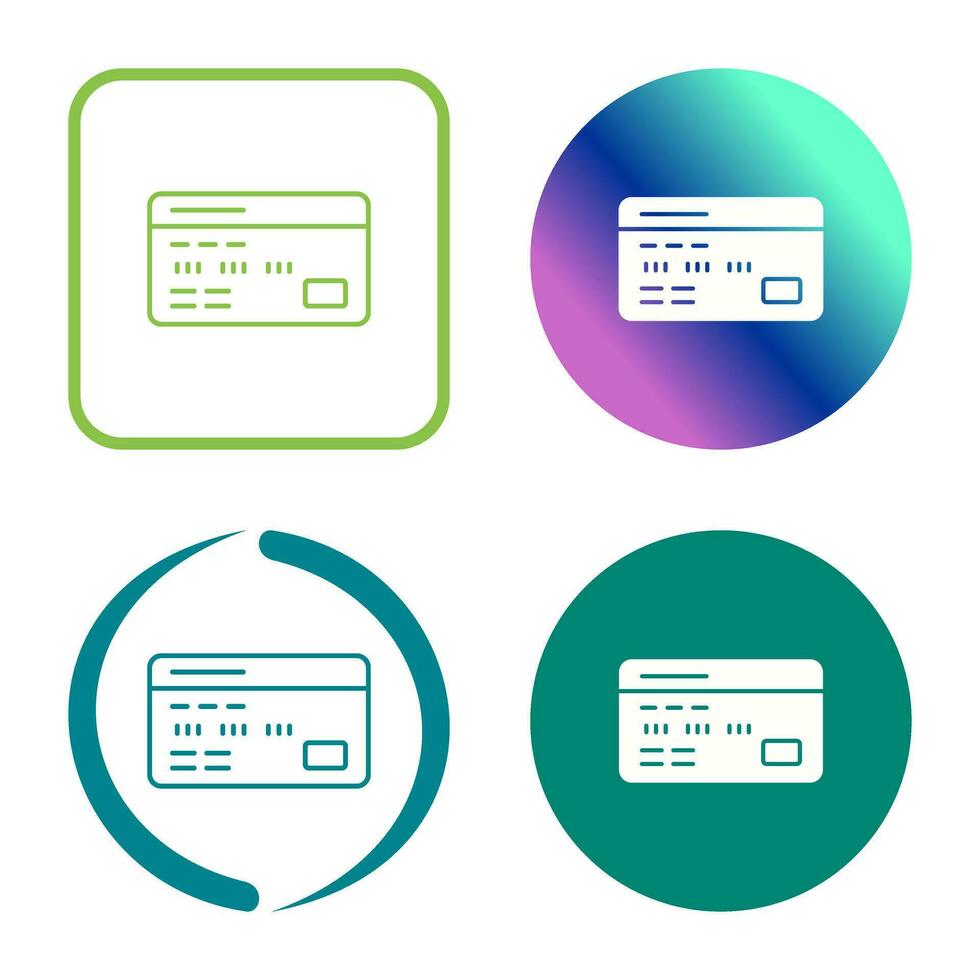 Debit Card Vector Icon