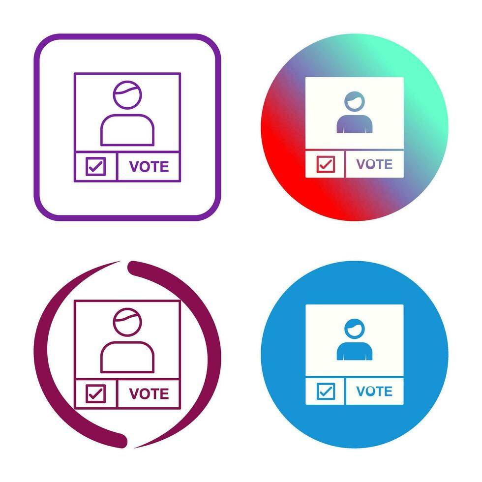 Candidate Banner Vector Icon