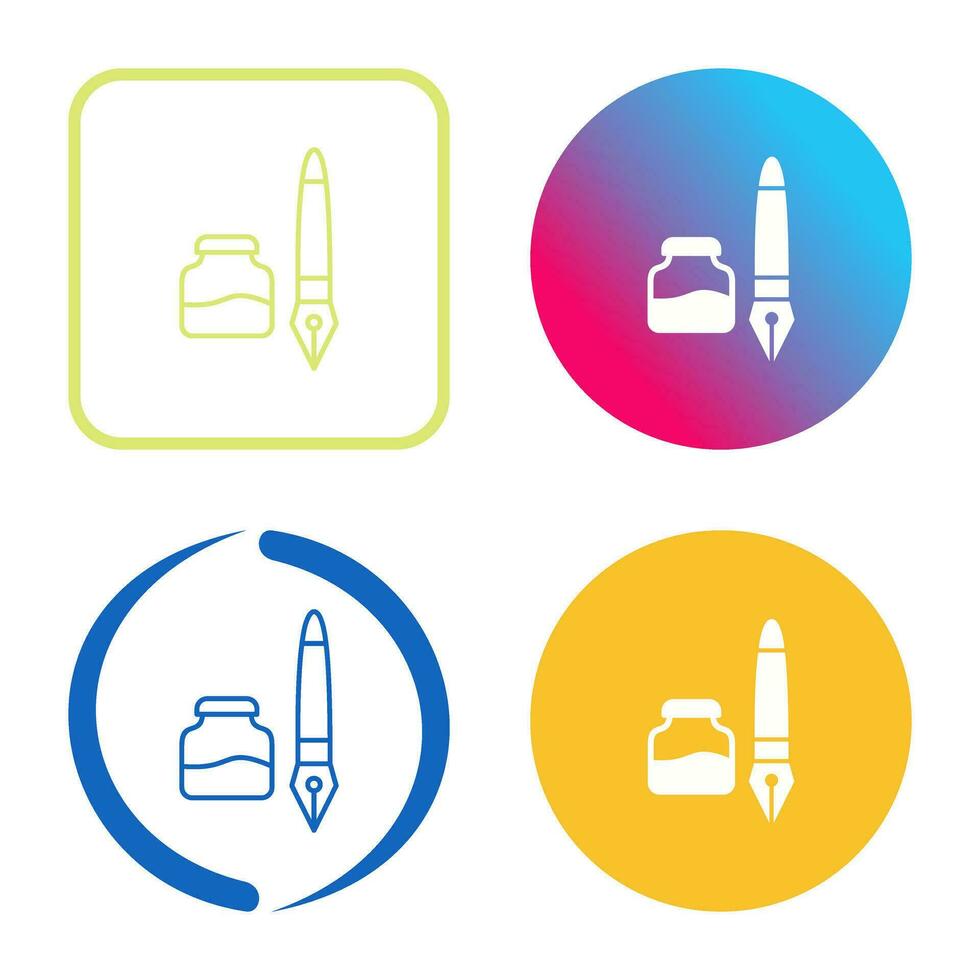 Ink and Pen Vector Icon