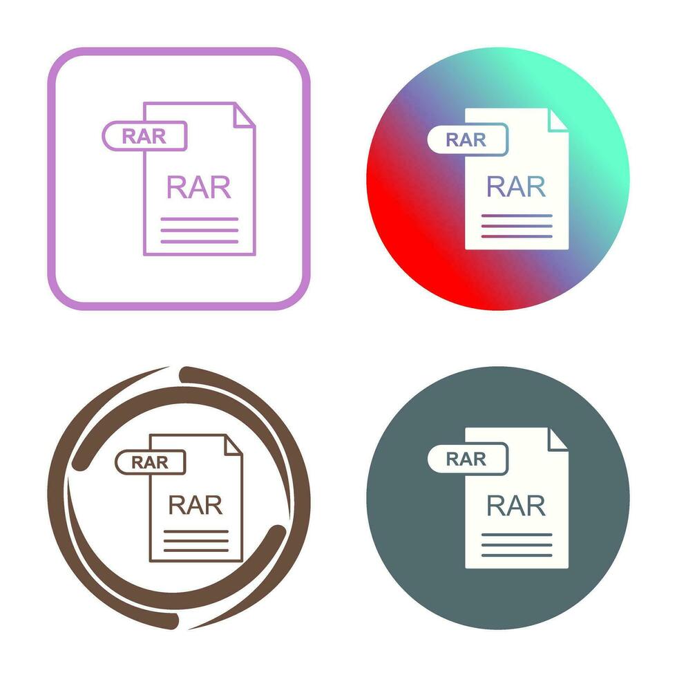 RAR Vector Icon