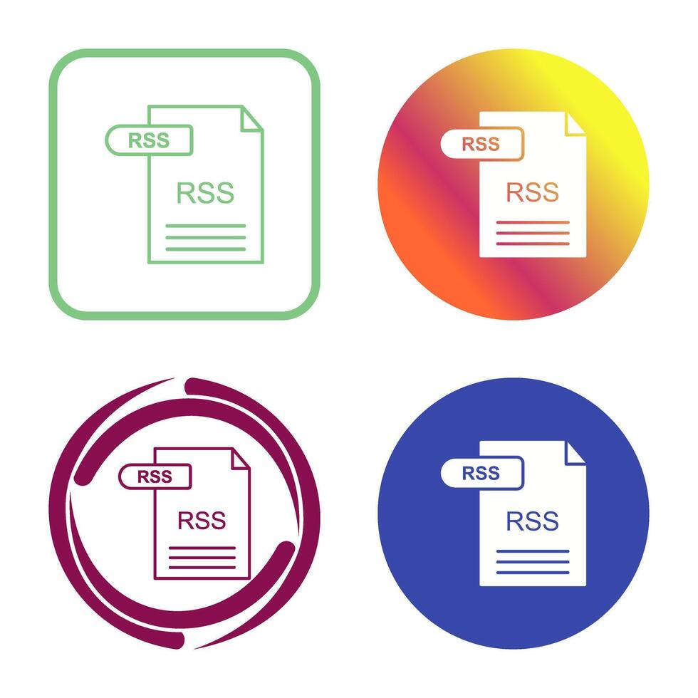 icono de vector de rss