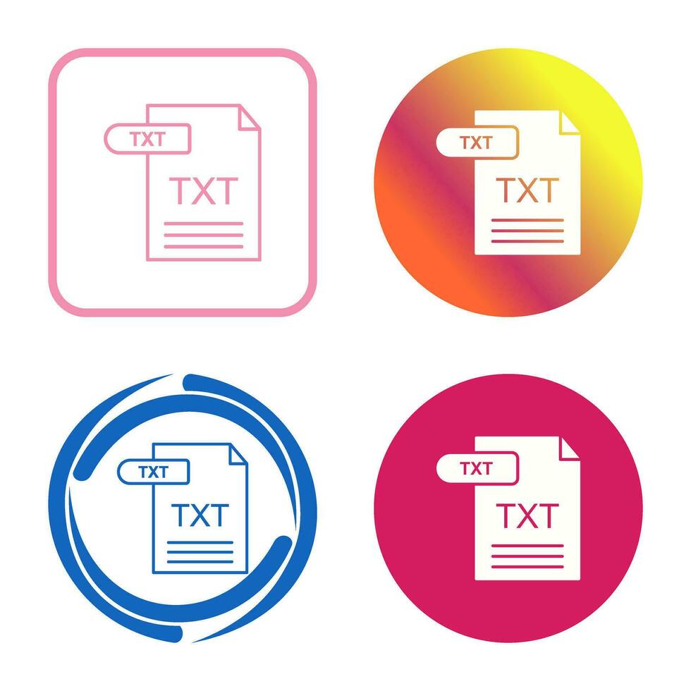 TXT Vector Icon