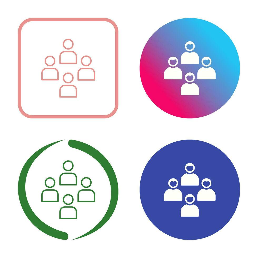 Network Group Vector Icon