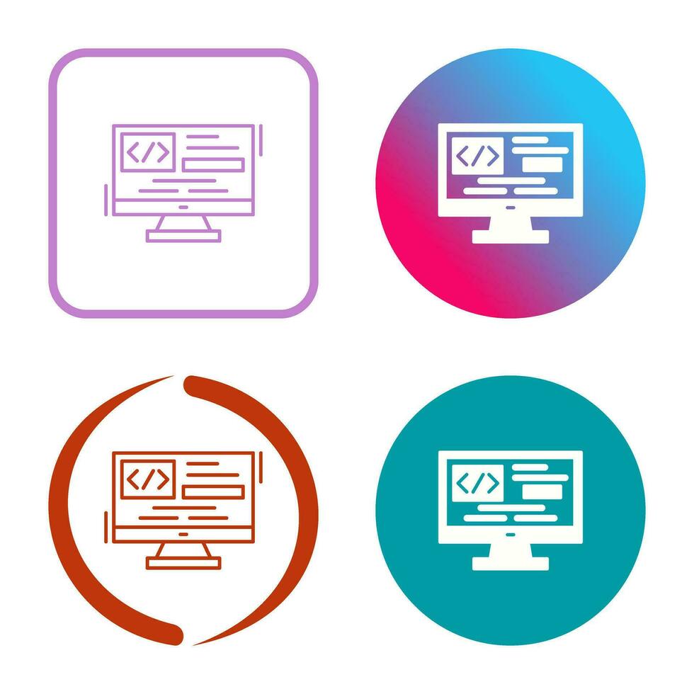 Coding Vector Icon