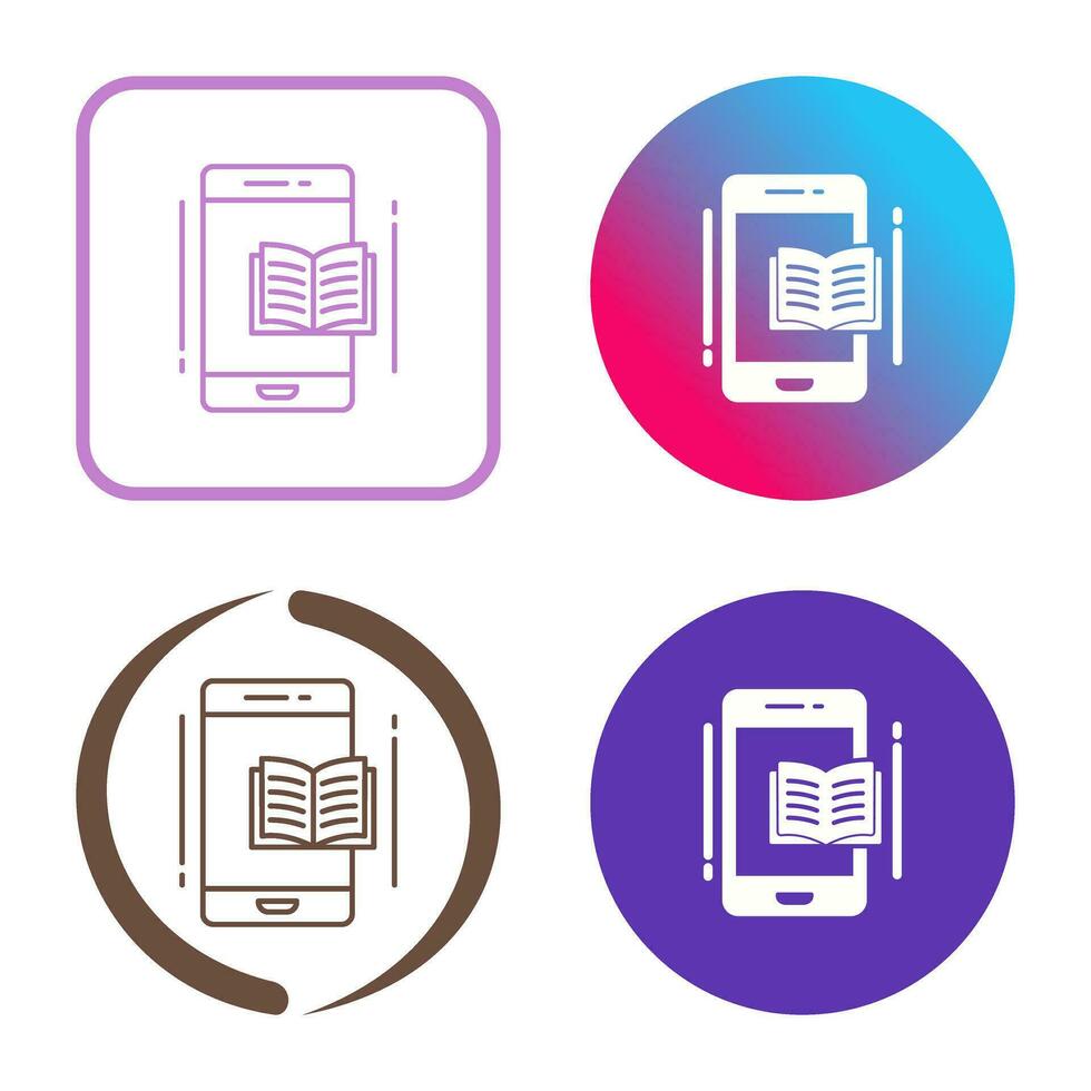 E Book Vector Icon