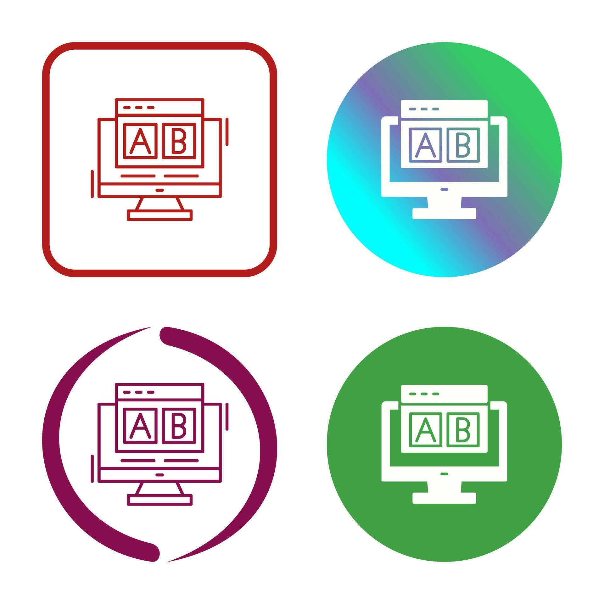 AB Testing Vector Icon 34692449 Vector Art at Vecteezy